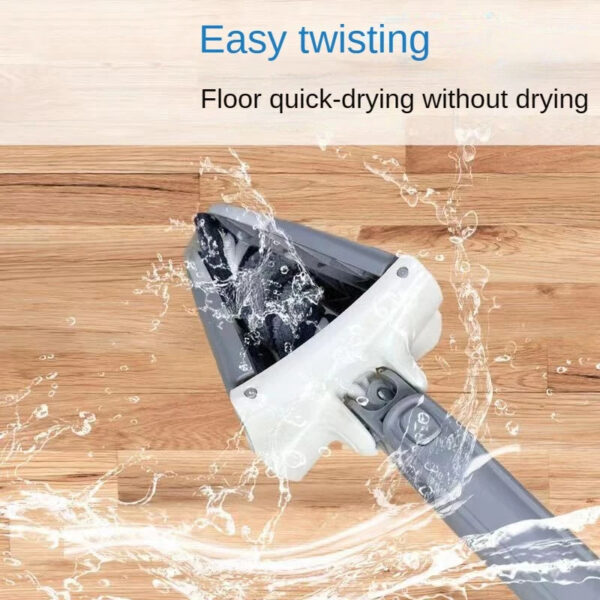 Flat Floor Mop With Replace Cloth Heads 360 Degree Squeeze Mop - Image 2