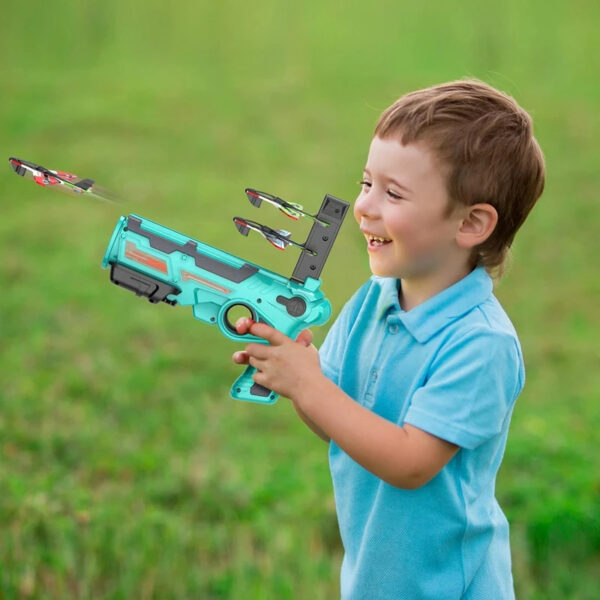 Outdoor Toys Gun With Launcher Flying Plane - Image 3