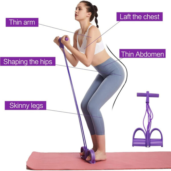 Handles Hold Working Out Exercise Comfortable Home Resistance Bands - Image 2