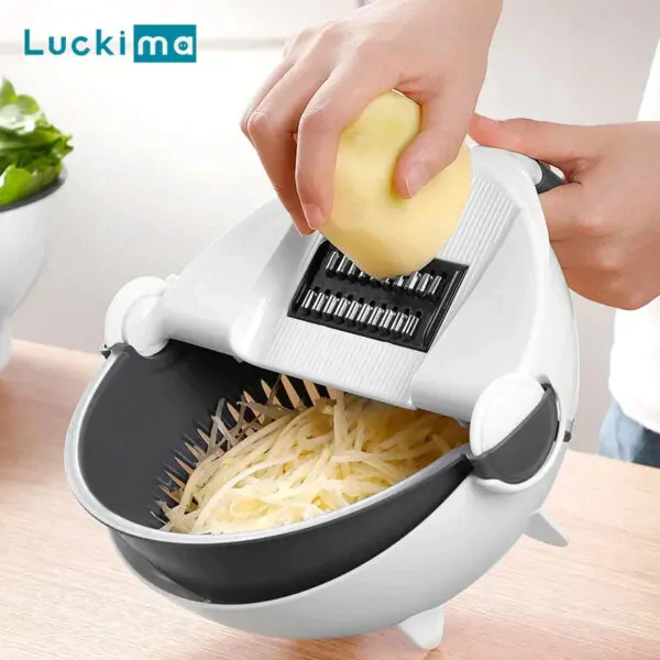 Multifunctional 2 In 1 Vegetable Slicer Cutter Chopper