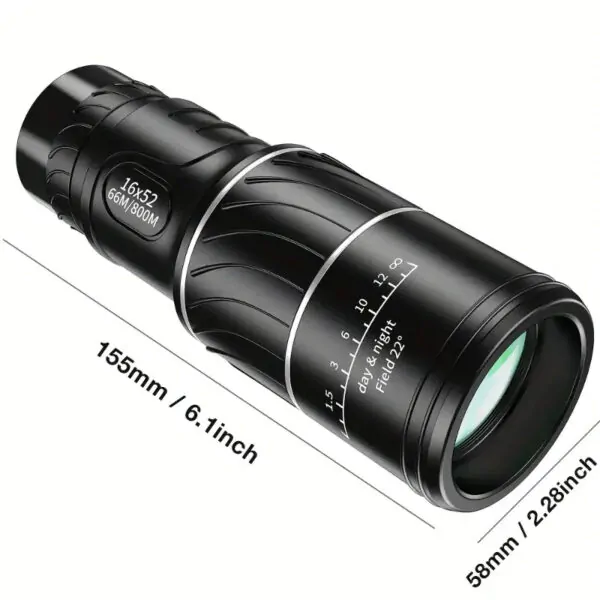 16 x 52 Super Clear HD Monocular Hunting Spotting Telescope - Image 7