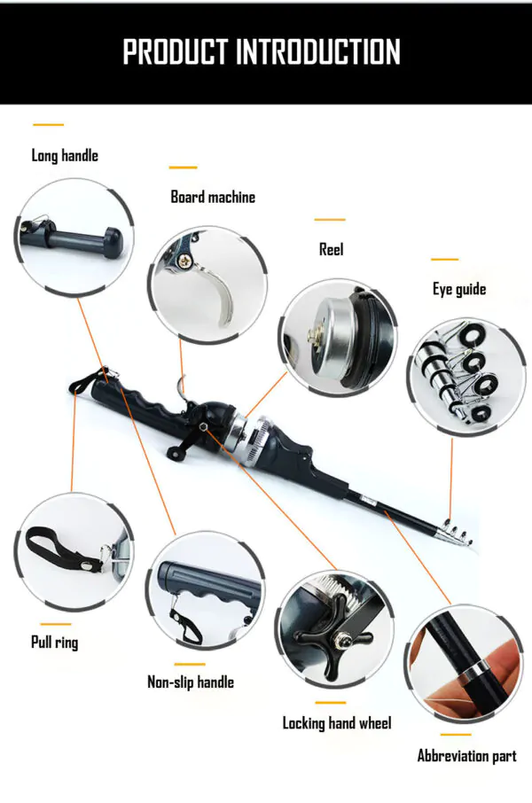 Foldable Telescopic Fishing Rod​ Carbon Fiber​ - Image 3