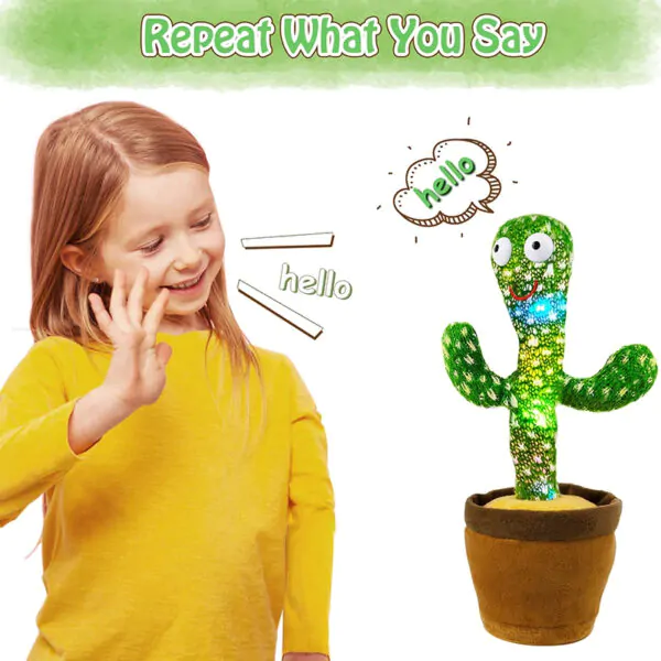 Kids Dancing Talking Cactus Toy - Image 3