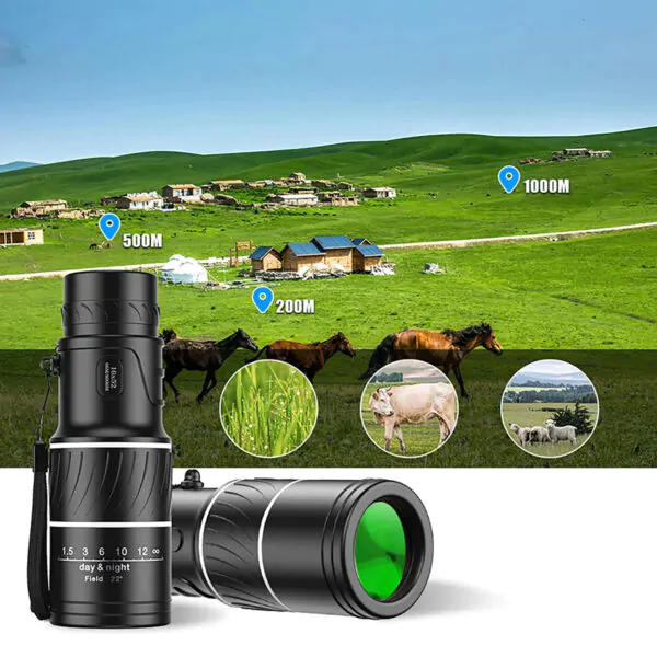 16 x 52 Super Clear HD Monocular Hunting Spotting Telescope - Image 9