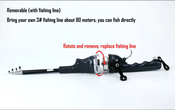 Foldable Telescopic Fishing Rod​ Carbon Fiber​ - Image 6